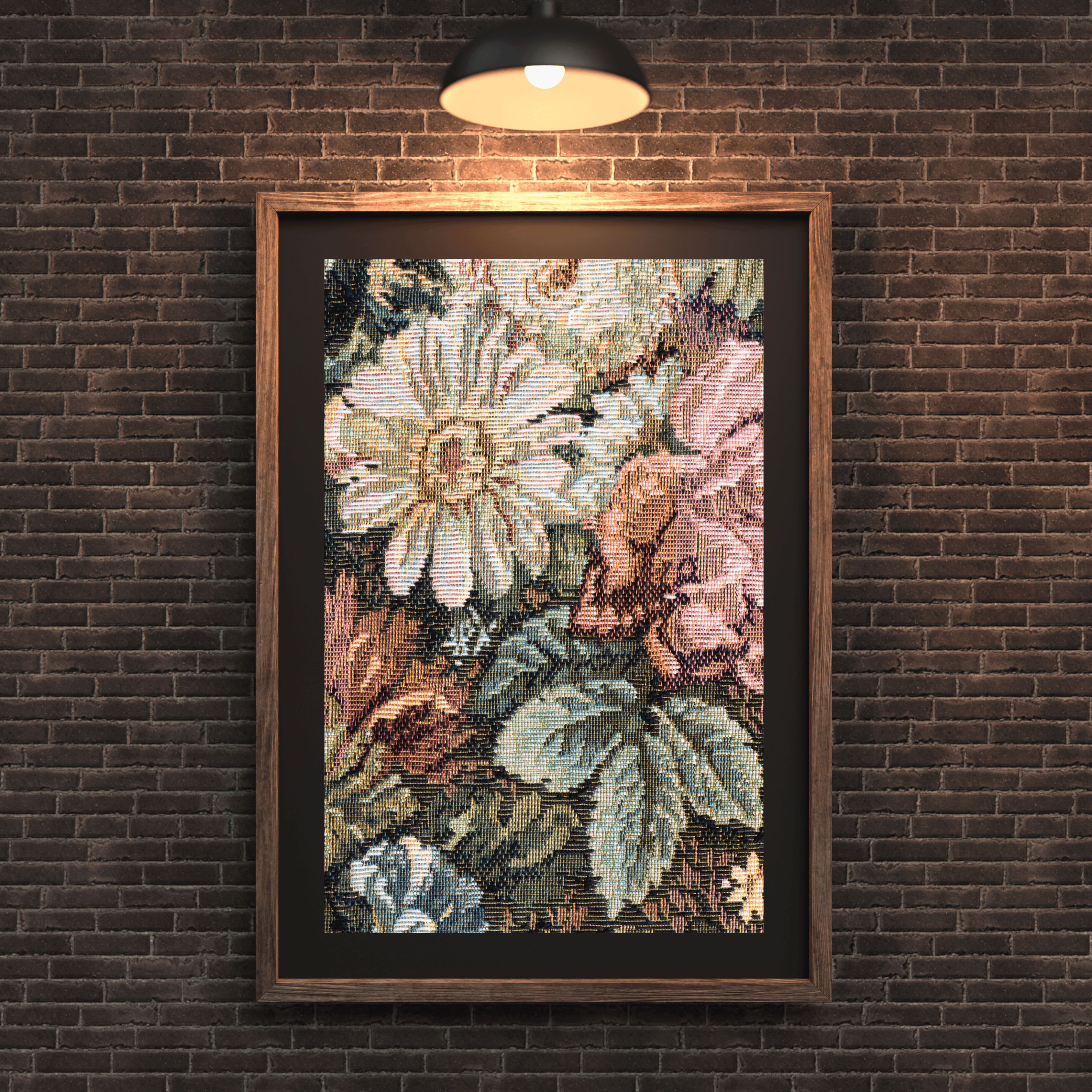 Vintage Floral Botanical Art Frame